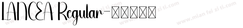 LANCEA Regular字体转换